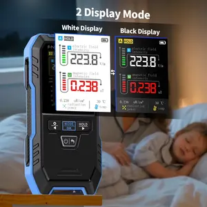 Detektor EMF 4-in-1 Pengukur Kekuatan Medan Elektromagnetik Penganalisis Daya RF Monitor Suhu Akurasi Tinggi 220v Kantor Pabrik - Product Image 1