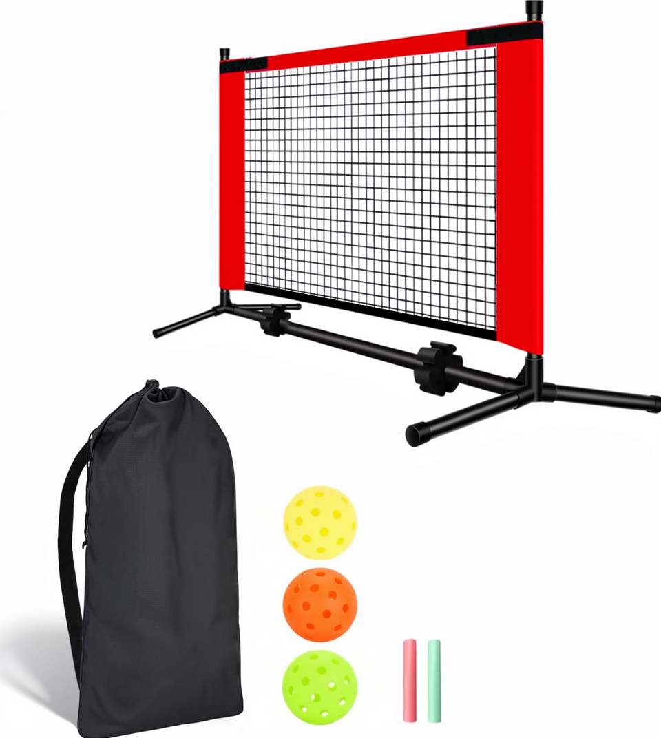Portable Mini Pickleball Training Net Rebounder Entertainment Children At-Home Dink Practice Lightweight Waterproof