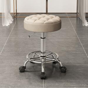 เก้าอี้เสริมสวยขนาดใหญ่ ปรับระดับความสูงได้ พร้อมล้อเลื่อน สำหรับร้านทำผม ร้านตัดผม และใช้ในบ้าน - Product Image 3