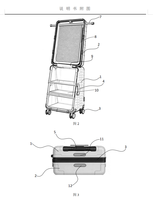 Valise de cabine PC à roulettes avec couvercle rabattable et fermeture éclair, bagage de voyage personnalisé OEM ODM avec logo d'usine