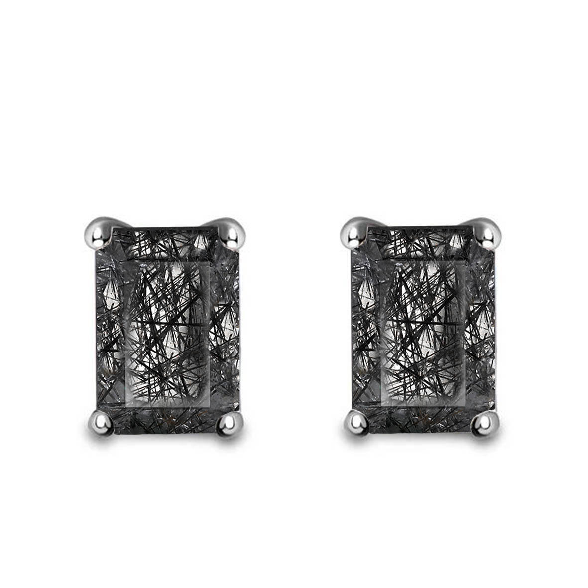 Black Rutilated quartz-Rose Gold