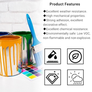 Pintura de Acabado Acrílica de Poliuretano Alifático Resistente a la Abrasión al Agua para Exteriores, Revestimiento para Estructuras de Acero de Hoteles - Product Image 3