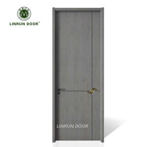 Portes modernes en bois massif composite MDF HDF Portes intérieures pour chambres Hôtels Villas Hôpitaux Vente à chaud en Asie - Product Image 4