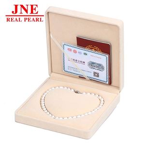 Collier de perles naturelles, perles blanches, nœud Yuanbao, collier de perles, cadeau pour la fête des mères, pour les personnes âgées - Product Image 2