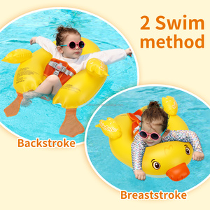 Swimbobo, gran oferta, bonito anillo de natación inflable en forma de pato, entrenador de cintura portátil para bebé, flotante, cómodo, para niños - Product Image 2