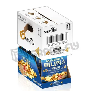 Caja de Exhibición Promocional de Cartón Corrugado Perforado para Refrigerios, Reciclable, con Bandeja Desprendible PDQ, Embalaje Listo para Exhibición en Supermercados - Product Image 6