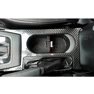 Cadre de porte-gobelet à motif en Fiber de carbone, cadre de porte-gobelet, décoration de la console centrale pour Subaru Forester 2013 – 2018 - Product Image 4