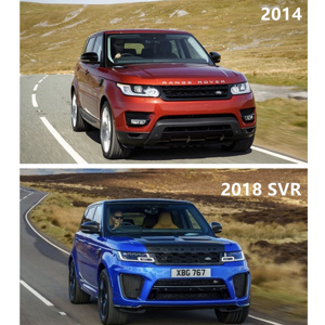 Kit carrozzeria per LAND <span class=keywords><strong>ROVER</strong></span> per <span class=keywords><strong>RANGE</strong></span> <span class=keywords><strong>ROVER</strong></span> sport 2014-2018 aggiornamento 2020 <span class=keywords><strong>modello</strong></span> SVR con paraurti anteriore paraurti posteriore - Product Image 2
