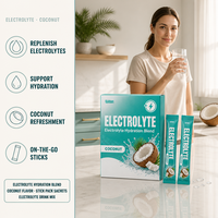 Poudre d'électrolytes LUVVITA OEM, mélange pour boisson hydratante, végétalien, marque privée, supplément de récupération sportive, électrolytes purs Keto