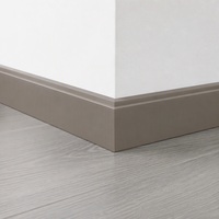 Plinthe murale moderne en PVC avec installation facile, écologique et étanche, profilé d'angle flexible pour accessoires de revêtement de sol