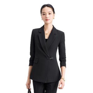 Women's Professional Suit Set Long Sleeve Polyester Anti-Wrinkle Workwear For Office And Service Industry - Product Image 5