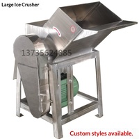 Grande machine à glace pilée commerciale avec machine à glace en flocons et granulateur de glaçons