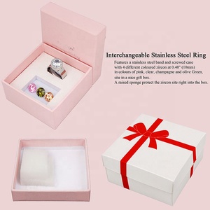 <span class=keywords><strong>Anelli</strong></span> <span class=keywords><strong>di</strong></span> acciaio inossidabile all'ingrosso scambiabile zircone pietra <span class=keywords><strong>di</strong></span> moda gioielli anello per fidanzamento o matrimonio - Product Image 5