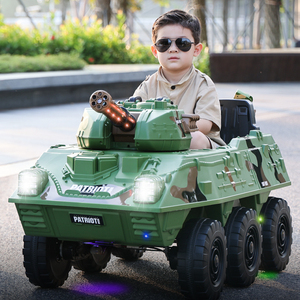 Voiture électrique pour enfants, char à six roues pour garçons, char blindé pour bébés, char blindé pour adultes, <span class=keywords><strong>jouet</strong></span> télécommandé pour enfants - Product Image 2