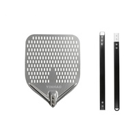 YINHAO Spatule à pizza perforée de 12 pouces avec long manche pour four, pelle à retourner, ustensiles de cuisine, outils de cuisson de pizza