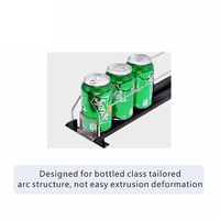 Étagère à boissons personnalisée poussoir plateau poussoir réglable étagère à boissons pour bouteilles de supermarché poussoir d'étagère à ressort