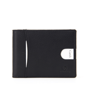 Mens di Cuoio Clip Dei Soldi Del Raccoglitore Con La Fessura per le Monete RFID Snap Sorter Tasca Della Carta Del Raccoglitore - Product Image 2