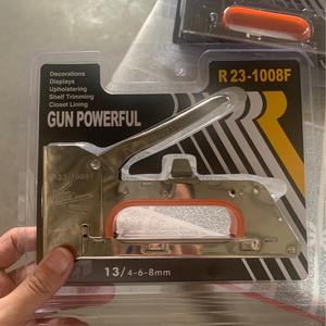 Pistola de Clavos en Forma de U de Alta Resistencia con Removedor de Grapas, Ajuste Manual, Pistola de Grapas <span class=keywords><strong>para</strong></span> Tapicería de Madera, Herramientas de Carpintería, Bricolaje en el Hogar - Product Image 3