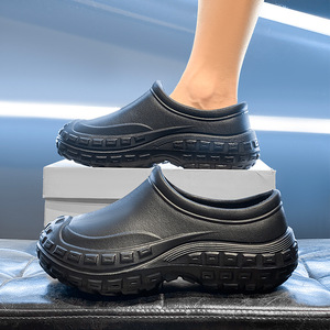 Chaussures de chef Bomei très vendues, antidérapantes, résistantes à l'huile, imperméables, en EVA, résistantes à l'usure, en caoutchouc, unisexes, chaussures de sécurité pour l'automne - Product Image 1
