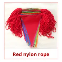 Drapeaux de sécurité triangulaires personnalisés colorés Forte, cordes de drapeaux en nylon non réfléchissants, mariage, ouverture, célébration, avertissement