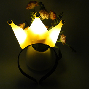 Zhizunlin Light Up LED Couronne Bandeaux Princesse Couronnes Cheveux Cerceau Diadèmes Clignotant Bandeau Anniversaire Fête De <span class=keywords><strong>Mariage</strong></span> Fournitures - Product Image 3