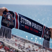 Écharpe de supporter personnalisée en polyester, imprimée par transfert thermique haute définition, pour événements sportifs