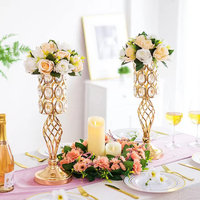 Support à fleurs style sirène européen pour décoration de mariage, conteneur central pour banquet d'hôtel, arrangement floral pour réception de mariage