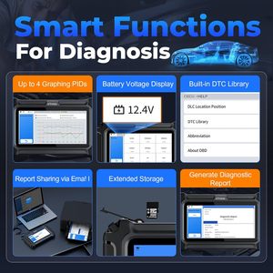 USA kho xtool D6 đời miễn phí cập nhật công cụ chẩn đoán xe đọc mã OBD2 tất cả các hệ thống máy quét 15 + thiết lập lại Máy chẩn đoán - Product Image 5