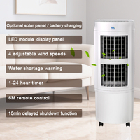 Refroidisseur d'air évaporatif portable avec affichage numérique LED, double sortie d'air, réservoir d'eau détachable facile à nettoyer de 30 L