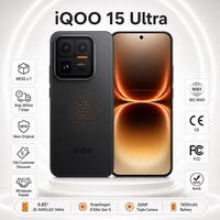 Smartphone 5G pour Jeux IQOO 15 Ultra Octa Core Écran 144Hz Double SIM Charge Rapide 100W 2026 VVO