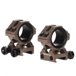 WestHunter CNC Tan Scope Rings Low Profile Scope Mounts 30mm/1 inch Hunting Tactical 20mm Scope Mounts