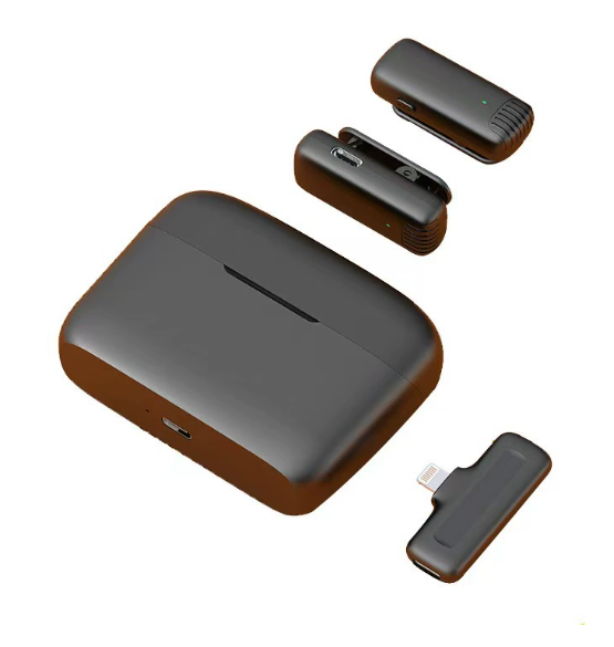 New J13 Small Conference Long Range Rechargeable Micro Microphone with Type C Ports Multiple Wireless Microphone for Conference