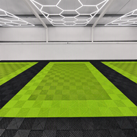 Dalles de sol de garage modulaires en WPC à emboîtement, design moderne, colorées, antidérapantes, pour extérieur et salle de sport, pose facile par clic, pour voiture