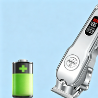 Tondeuse rechargeable pour animaux de compagnie avec écran numérique intelligent, moteur en cuivre haute puissance, adaptée aux poils épais et aux animaux sensibles.