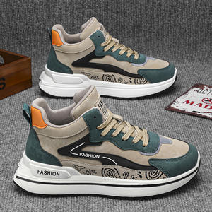 Men's High Top Breathable Mesh Lace-up Comfort Soft Thick Soled Sports <b>Shoes</b> Anti-slip Slip Resistant <b>Casual</b> <b>Shoes</b> - Product Image 1