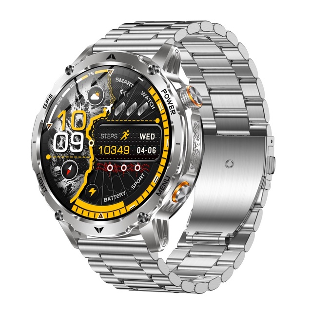 2026 GPS Outdoor Sport Smart Watch AK102 Compass Altimeter Barometer IP68 Waterproof Men Fitness Tracker BT AI Voice Assistant