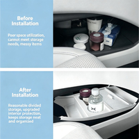 Organisateur de console centrale inférieure en TPE avec couvercle pour XPENG MONA L03 2026 – Boîte de rangement intérieure pour voiture, accessoires de modification EV
