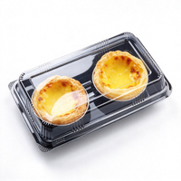 Boîte d'emballage pour tartelettes en PET thermoformé de qualité alimentaire, plateau alvéolé jetable, personnalisable, directement de l'usine