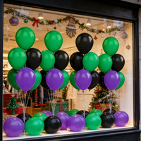 Ballons en latex de qualité supérieure, épais, vert, violet, noir, couleurs assorties, pack de ballons compatibles avec l'hélium, pour mariage, baby shower, festival