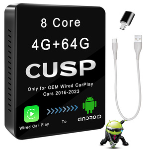 CUSP Car Play AI Box Android 8 Core 4G + 64G + 4G SIM Google Play Store Hộp Android Tự Động Phát Trên Youtube Xe Hơi Không Dây Bộ Chuyển Đổi Video GPS - Product Image 1
