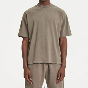 Nouveaux T-shirts Oversize de Designer à Épaules Tombantes, Chemises Amples et Carrées de Luxe Unisexe 100% Coton, T-shirt Vierge pour Hommes - Product Image 1