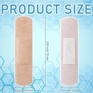 Pansements adhésifs en tissu souple, respirants et élastiques, pour les doigts et les articulations, assortiment en vrac - Product Image 4