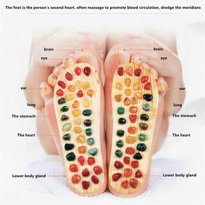 Sendal Pijat <span class=keywords><strong>Shiatsu</strong></span> dengan Batu Alam untuk Akupresur dan Relaksasi - Product Image 5