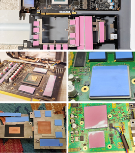 แผ่นยางซิลิโคนกันความร้อนแผ่นปิดช่องว่างปราศจากสื่อนำไฟฟ้าแผ่นระบายความร้อนสำหรับแล็ปท็อป GPU - Product Image 5