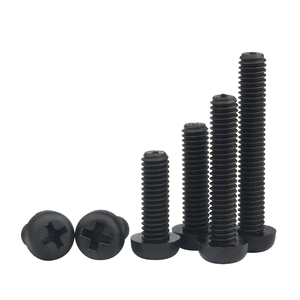 Vis à tête cylindrique Phillips en nylon en <span class=keywords><strong>plastique</strong></span> blanc noir métrique M2 M2.5 M3 X 4mm 5mm 6mm 8mm 10mm M4 M5 M6 M8 boulons à tête ronde croisés - Product Image 2