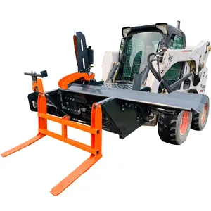 Automatic Skid Steer Firewood Processor 14 ton, skidsteer automatic fire wood processor 14T,CE approved