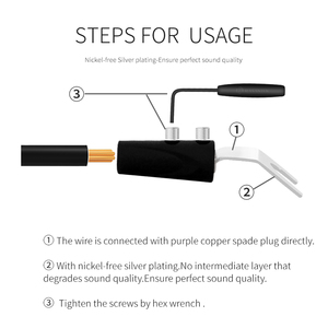 RASANTEK OEM ODM Hi-end динамик штекер HIFI U/Y посеребренный лопатка банановый разъем динамик Hi-Fi аудио разъем - Product Image 2