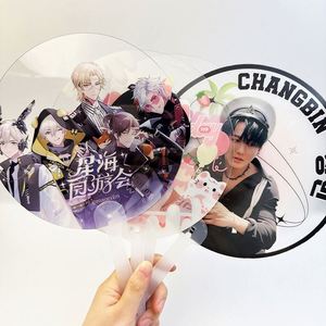 Abanico de Mano Transparente de Plástico KPOP Personalizado al por Mayor de Fábrica, con Logotipo Impreso, para Conciertos o Regalos Empresariales - Product Image 1