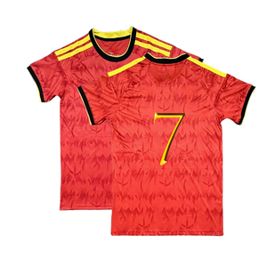 Maglia da Calcio Personalizzata Edizione Tifosi Belga - 100% Poliestere Traspirante e Assorbente, Manica Corta, Collo Tondo, Unisex per Adulti - Product Image 1