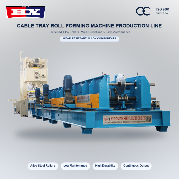 High Speed Galvanized Steel Roof Cable Tray Manufacturing Machine with ...